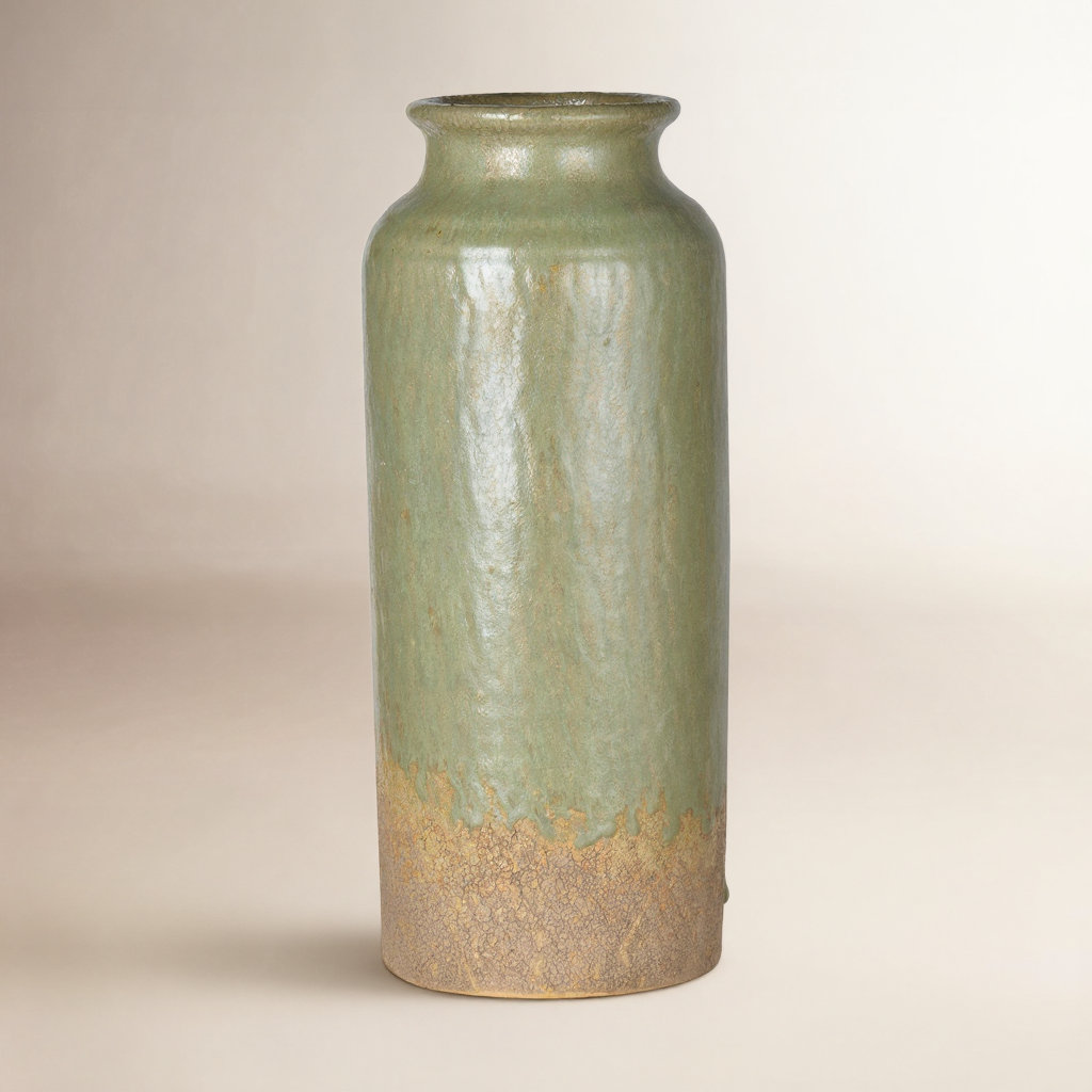 Bridgehampton Handmade Ceramic Table Vase, 9.1" H x 4.3" W x 4.3" D