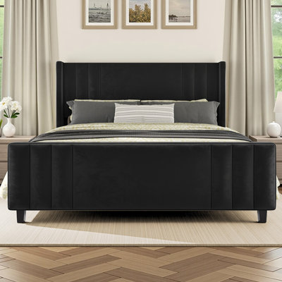 Lit plateforme tapissier Aurieona