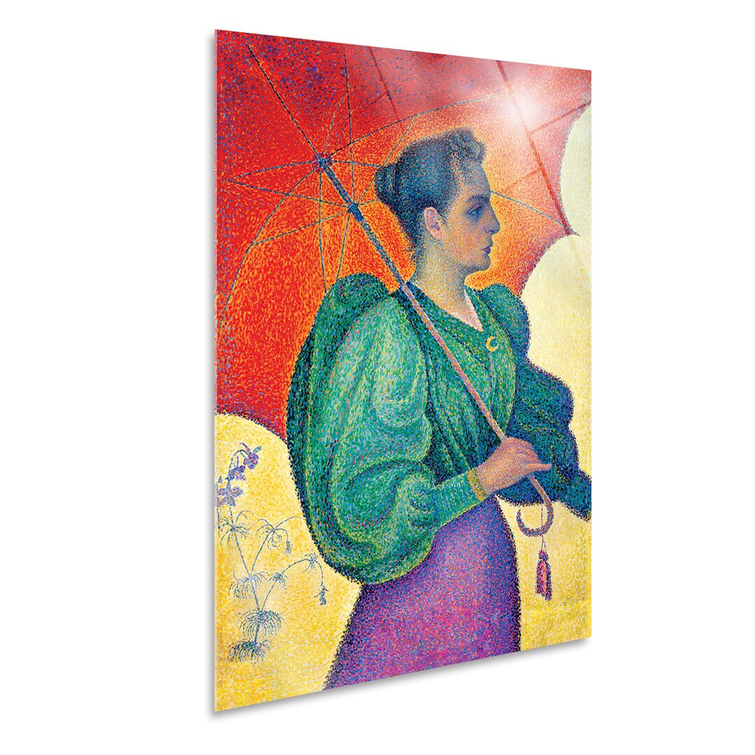 Wandbild Frau mit Regenschirm von Paul Signac