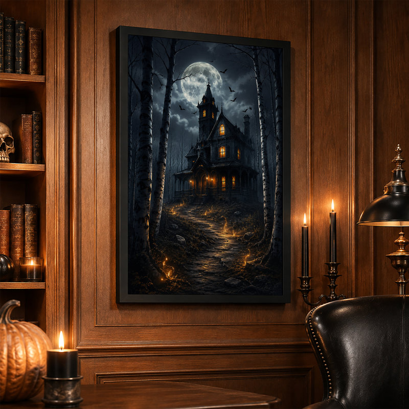 Art mural sur toile Victorian Mansion, H 30 po x l 20 po
