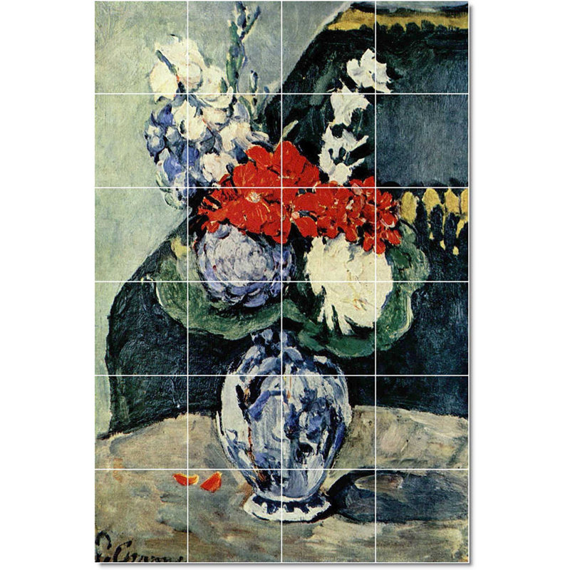 Carreau de céramique décorative 48 po x 72 po 12 po x 12 po, Paul Cezanne W22208