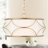 3 - Light Dimmable Drum Chandelier