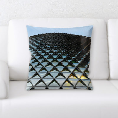 Geometric Microsuede Throw Pillow
