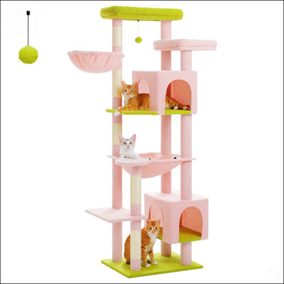 Arbre à chat 69 po pour grands chats d'intérieur