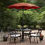 Parasol d'extérieur Lotus avec manivelle