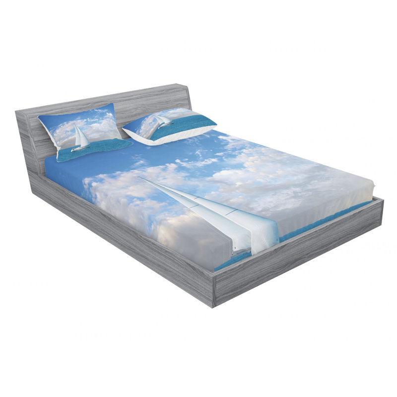 Microfiber Sheet Set, Full/Double Sheet Set with Fitted Sheet