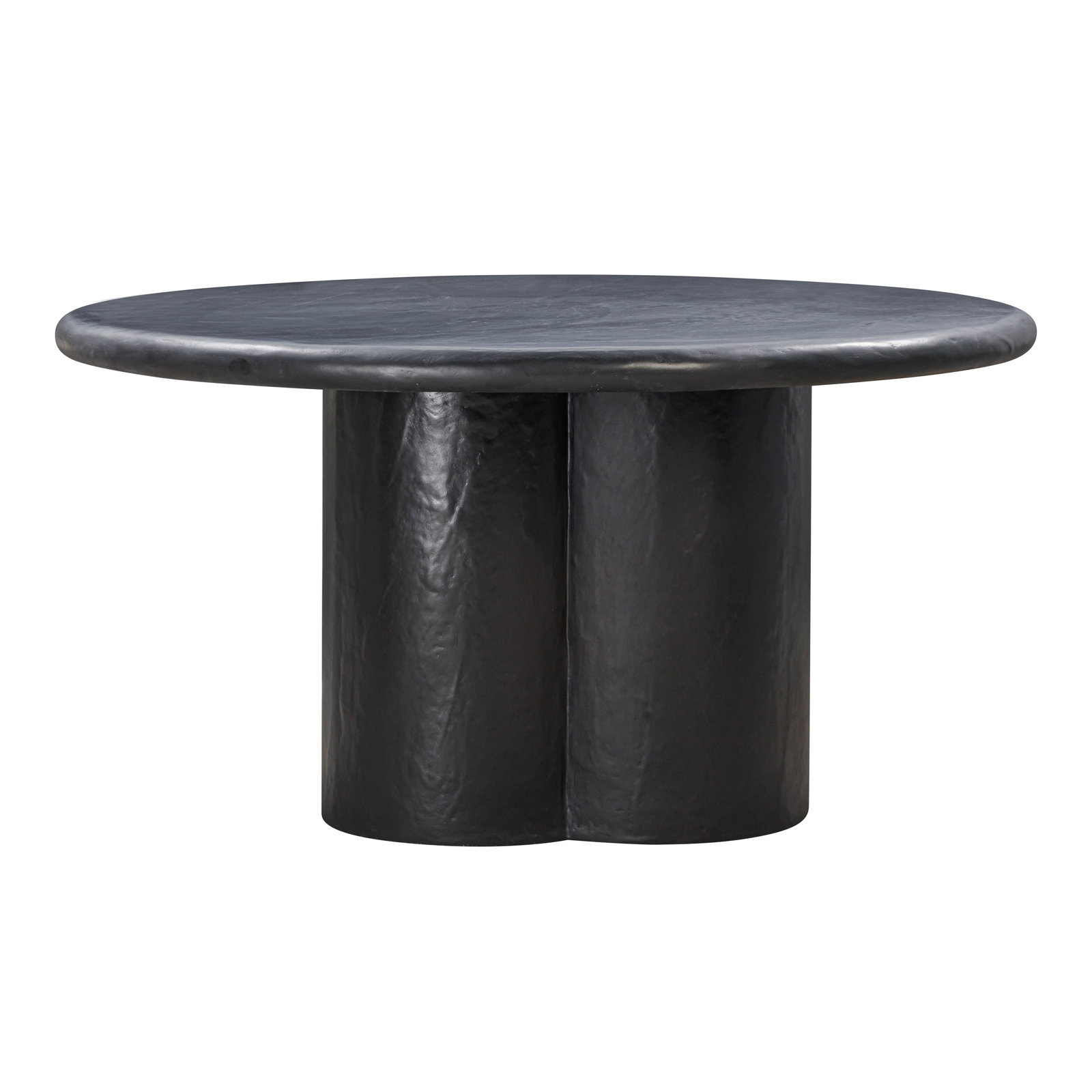 59.3'' Round Dining Table, Black