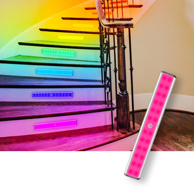 Éclairage RGB de fantaisie, lumières d'ambiance RVB sans fil réglables pour la Saint-Valentin, idéales pour les fêtes et les bars (lot de 1)