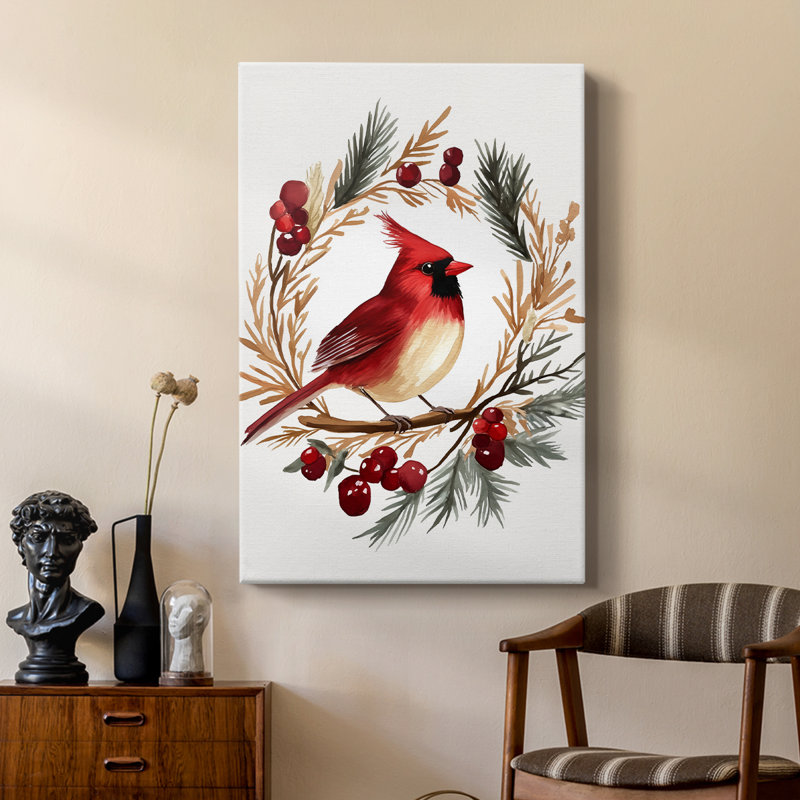 Christmas Holiday Art CMLXXVI -Custom Wrapped Gallery Cavas, 27" H x 18" W