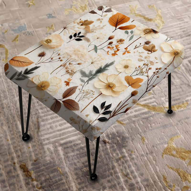 Earthy Serenity - Plants Rectangle Ottoman