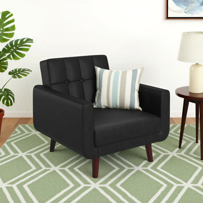 Fauteuil capitonné Gaige