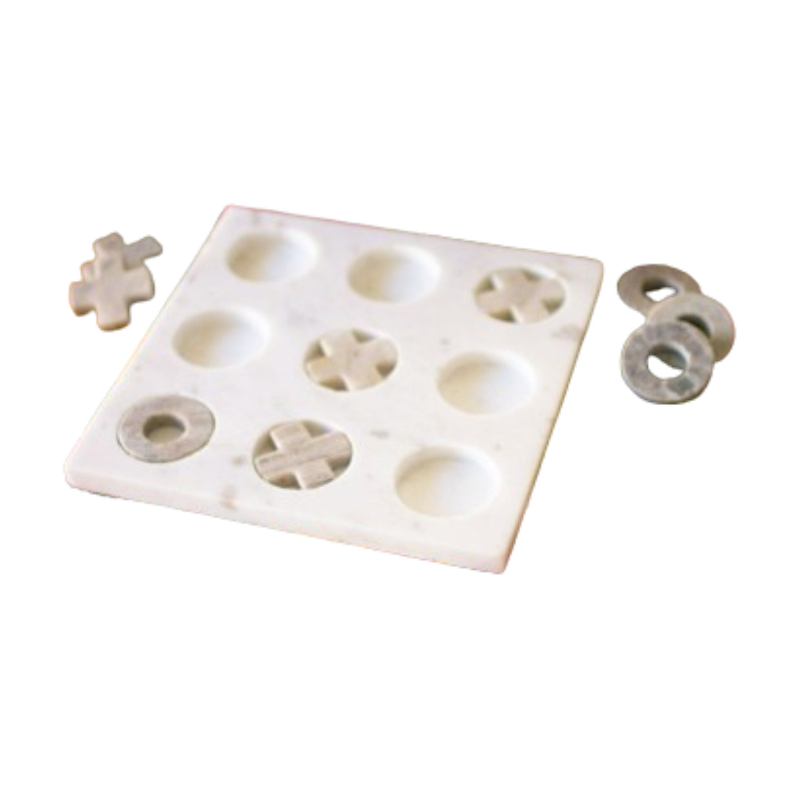 Marble Tic Tac Toe Sculpture