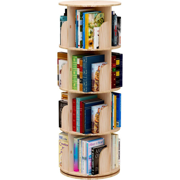 Bibliothèque rotative à 360 ° pour enfants, étagère à livres d'images,  rangement au sol, meubles