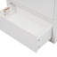 Meuble-lavabo 30 po avec lavabo en céramique et 2 tiroirs pleine extension, meuble-lavabo autoportant avec poignée libre à 45 °, glissières de tiroir à fermeture en douceur, blanc-1391023178