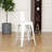 Distressed White Industrial Bar Stool Set - Coastal Vintage Charm-313943976-313943979