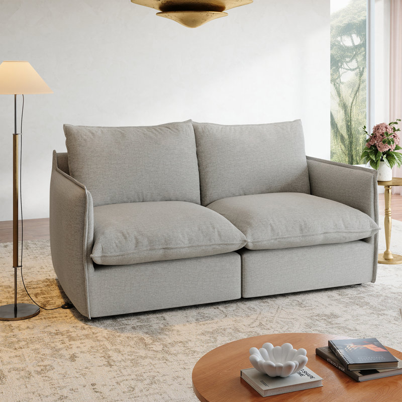 Canapé modulaire rembourré, canapé Cloud, canapé modulaire modulaire, canapé confort moderne rembourré de duvet avec housse romvable pour salon, siège profond