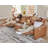 Latitude Run® Power Recliner, Leather 3 Seater Recliner Couch with Cup Holder& Charging Socket