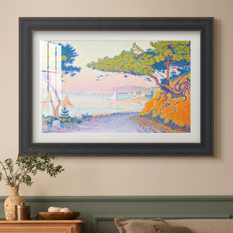 Golfe Juan, 1896-Paul Signac-Impression encadrée personnalisée, 16x22 INNER SIZE, Framed Print with Mat