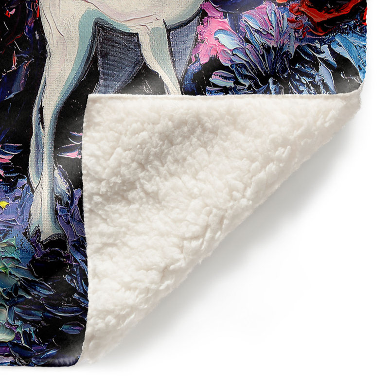 Couverture sherpa doux , 51 po x 60 po