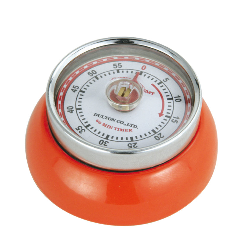 Zassenhaus Retro Kitchen Timer, Orange