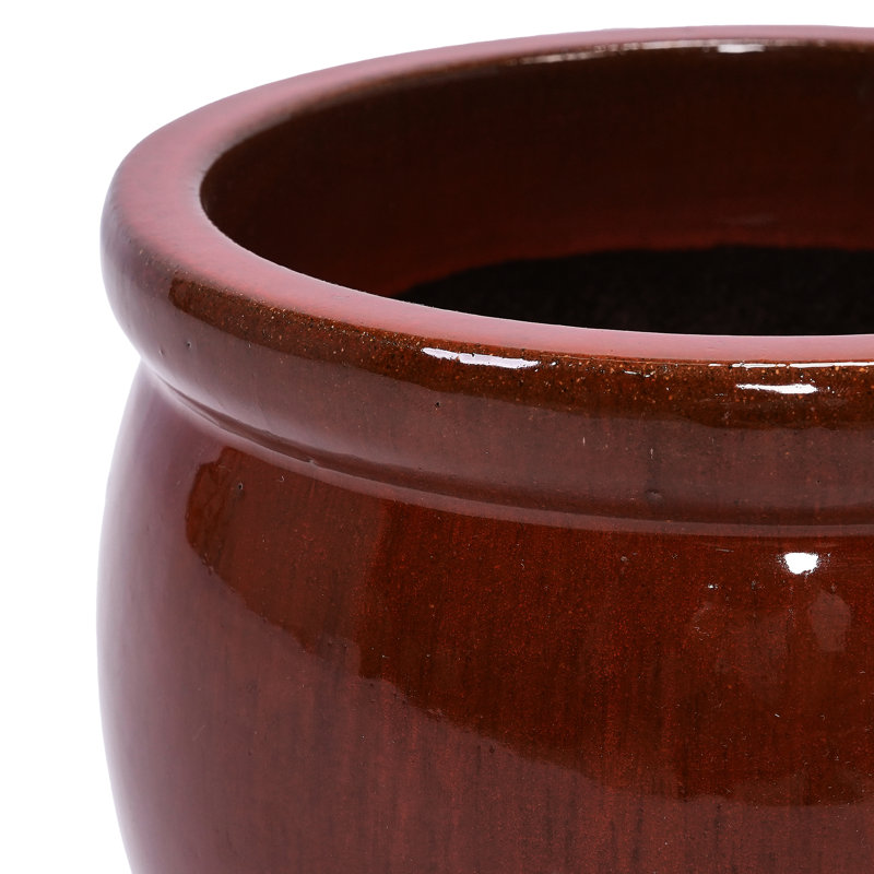 Ceramic Flowerpot, Orange