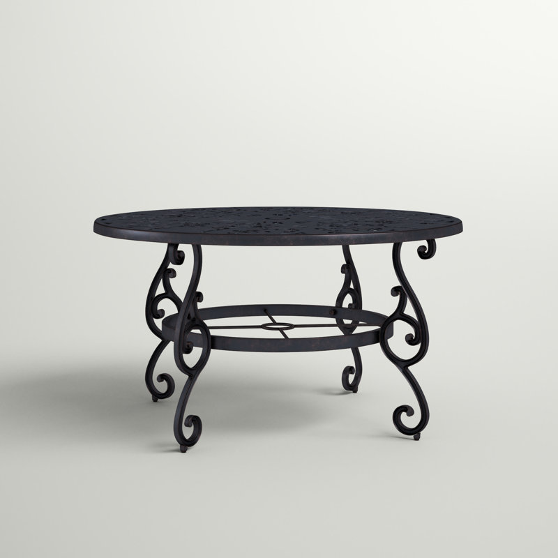 Chafin Round Metal Outdoor Dining Table