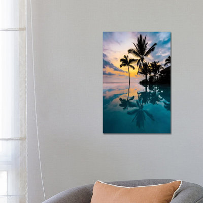 Palm Tree Reflection by Lucas Moore - Wrapped Canvas Print