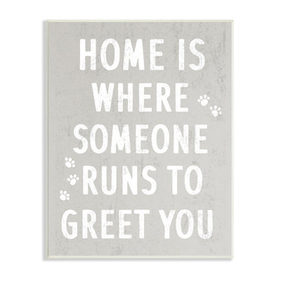 «Pet Parents Home Sentiment Animal Paw Prints Wall Art» par Daphne Polselli