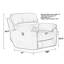 Fauteuil inclinable standard en cuir Alonii-50597862-50597863