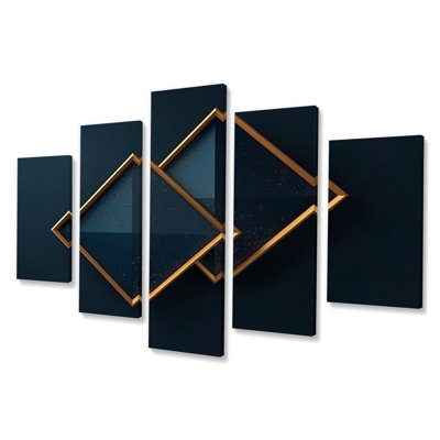 Chalfont - Modern Geometric Wall Decor - 5 Panels
