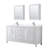 Daria 72'' Double Bathroom Vanity with Carrara Marble Top-40066247-70404269-70404272
