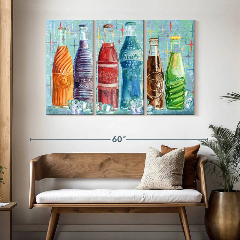 Yarlin Soda Bottles, 32" H x 50" W