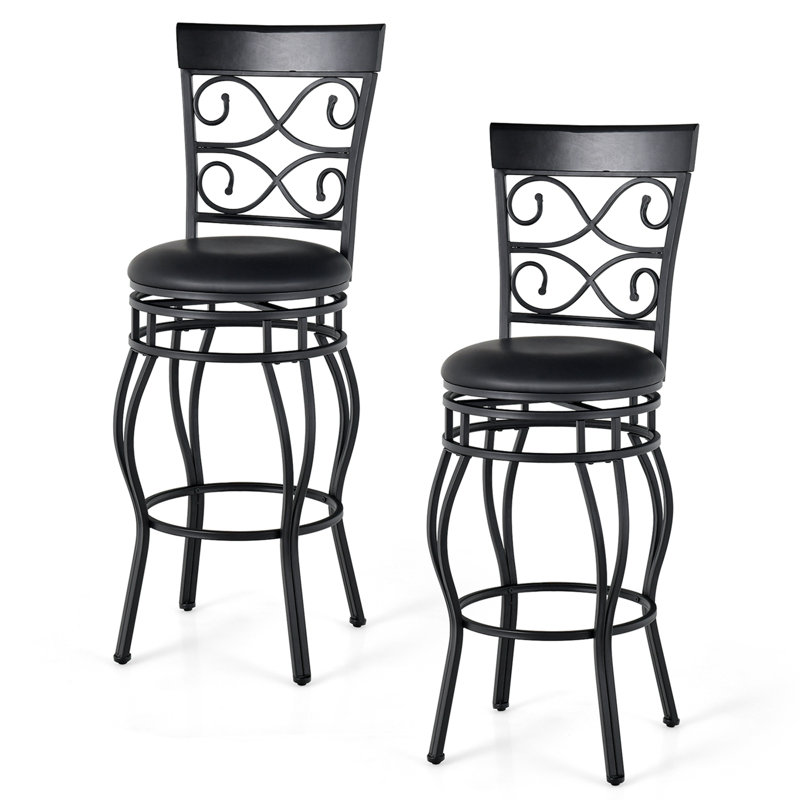 Arlander Swivel Counter Stool with Metal Frame, 2