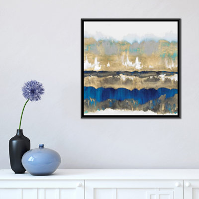 «Gradations in Blue & Gold», reproduction d'art sur toile tendue