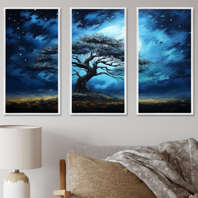 Arbre bleu d'Afrique, Serengeti, art mural 5
