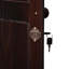 Armoire-penderie 2 portes 100% bois massif avec serrure Primm Smart-30052745