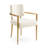 Walnut Dining Table Set with 6 Dining Chairs