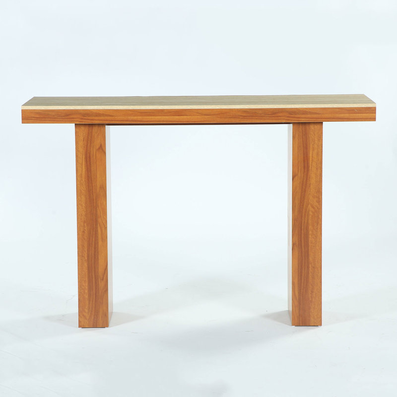 62.9 Inch Bar Table Wood Counter Height Pub Table