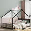 Structure de lit en métal avec lattes et pieds, lit maison-76954842-76954844