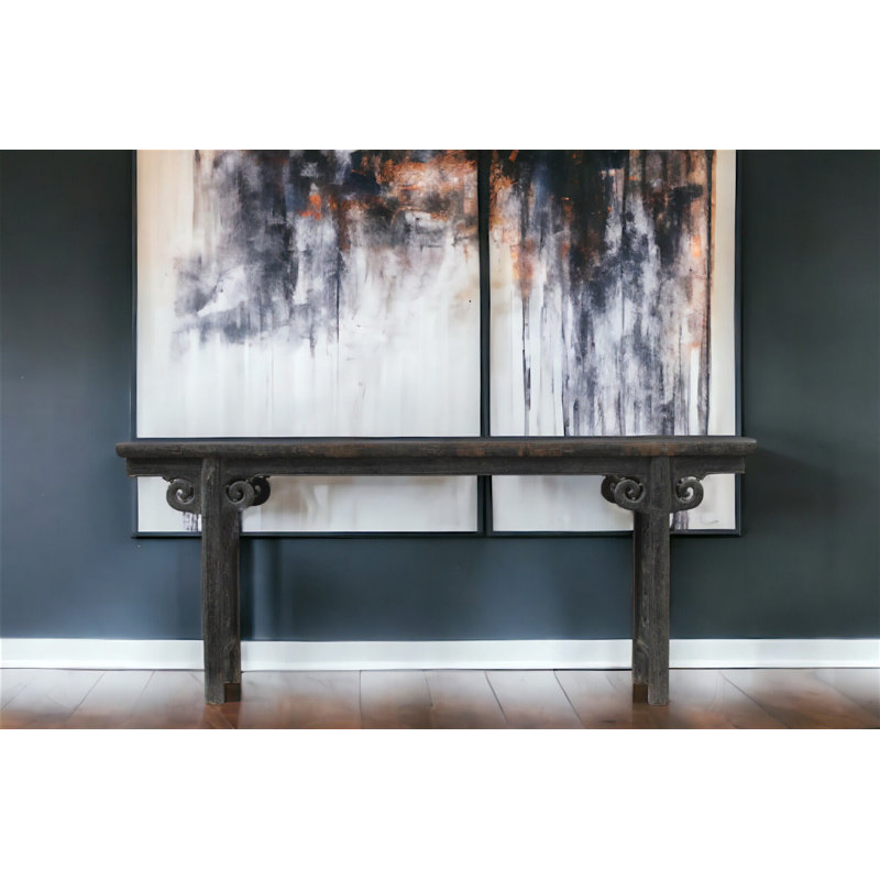 Ruyi 83.9'' W Solid Wood Console Table