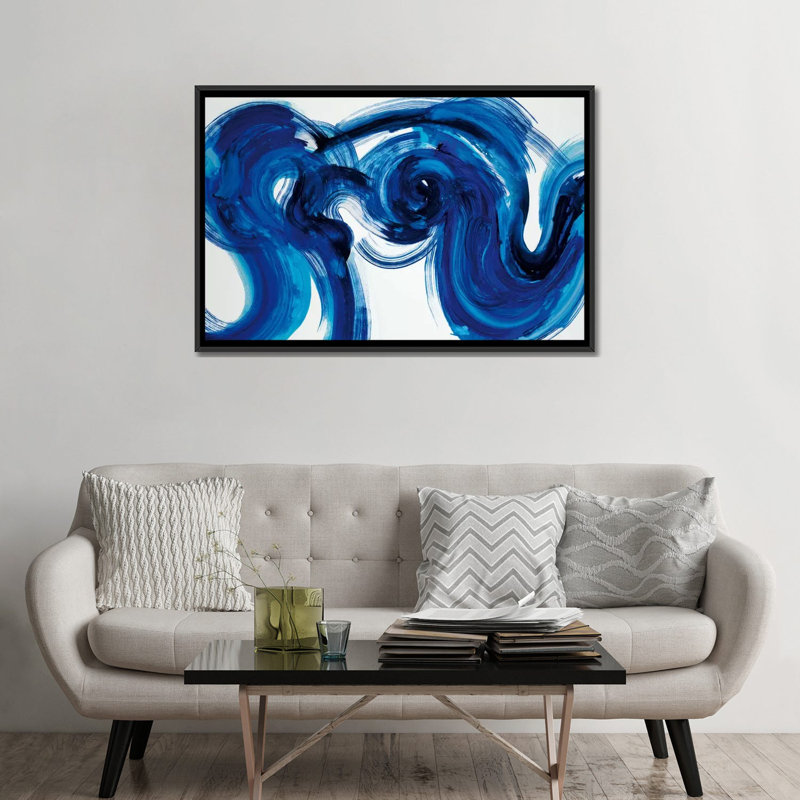 « à l’impression », reproduction sur toile, H 18 po x l 26 po x P 1,5 po, Toile avec cadre noir, Pas de tapis