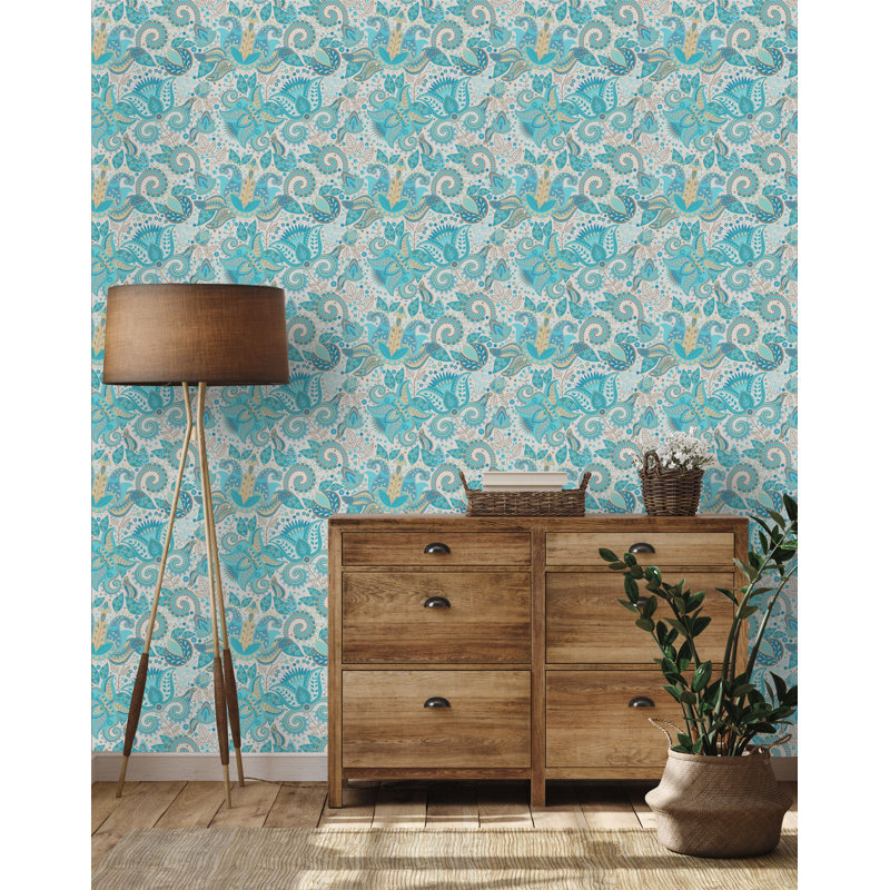 Panneau de papier peint, L 10,4 po x l 25 po, Vinyle