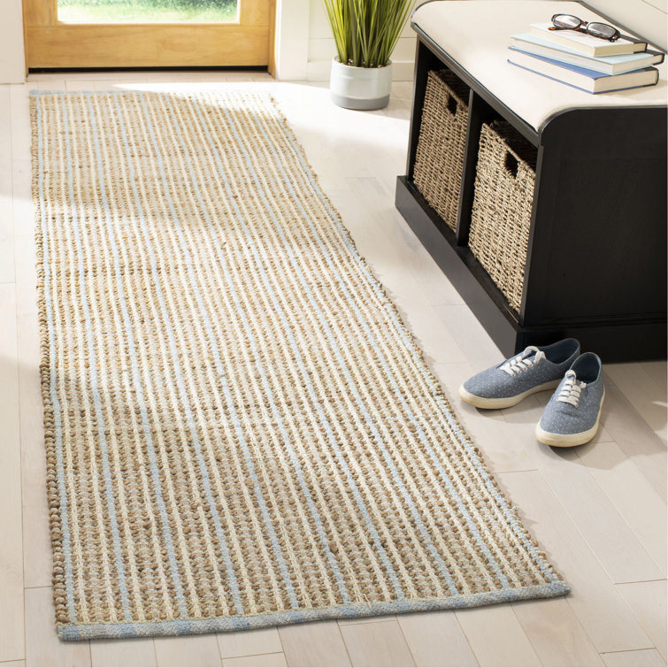 Doleman Hand Woven Jute/Cotton Solid Color Rug in Natural