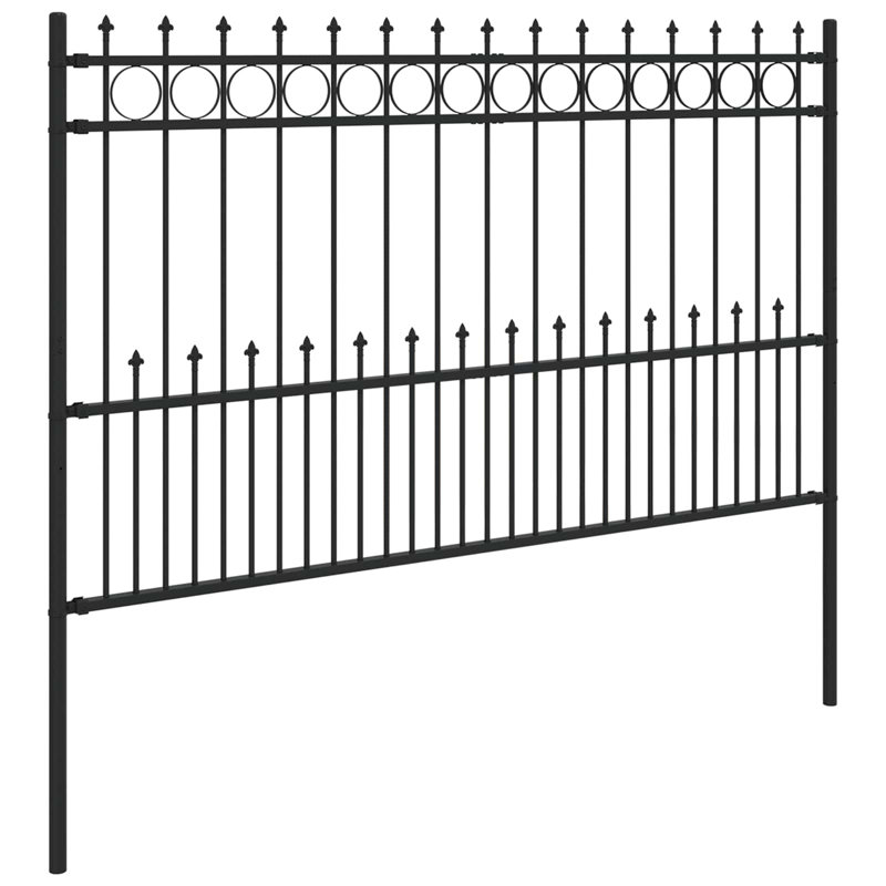 Powder-Coated Steel Fence Panels Included, 166cm H x 200cm W