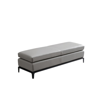 Microfiber Leather Upholstered Bench