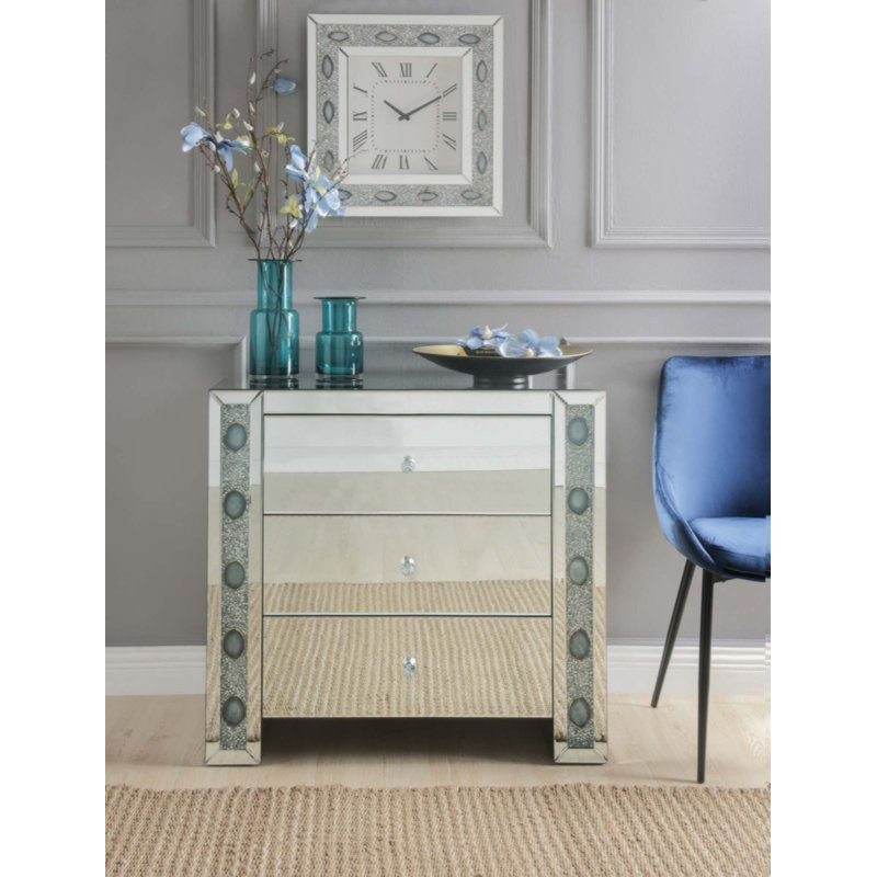 Console avec miroir et fausse agate (assemblée)
