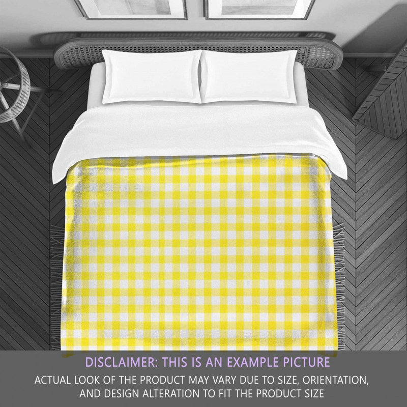 Gingham Comforter, King Comforter