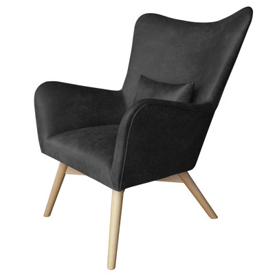 Wesley Faux Leather Wingback Chair