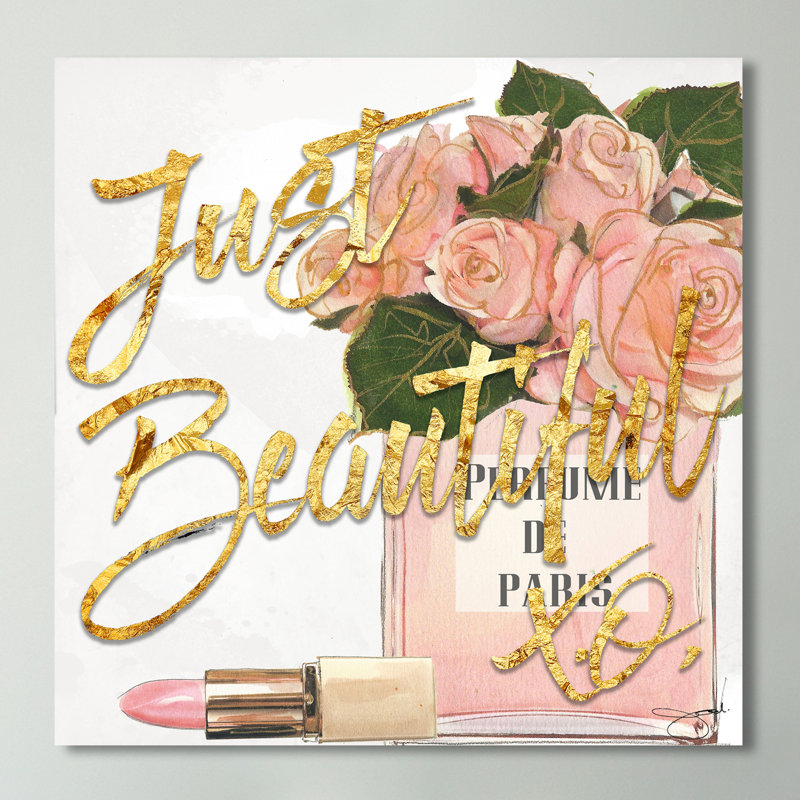 « just belle », reproduction d’impression sur toile encadrée, H 18 po x l 18 po x P 1 po, Toile tendue