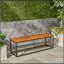 BANC EN BOIS ET MÉTAL JECO INDUSTRIAL